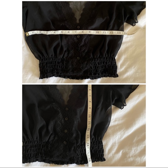 (2for $14) sheer crop top - Picture 2 of 4